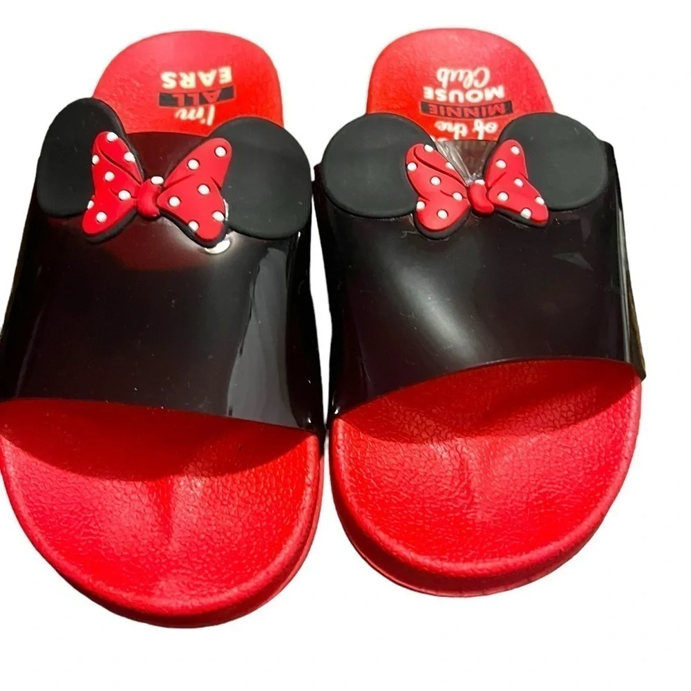 EUC Disney Store Minnie Rocks the Dots Sliders Sz 2/3